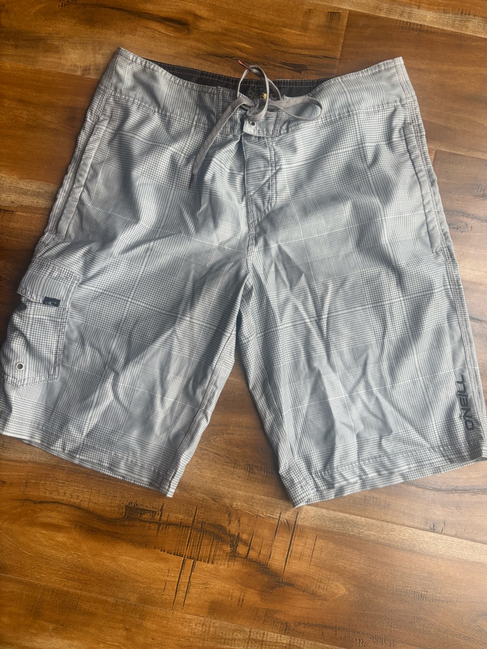 O'Neill Men's Light Gray Hybrid Boardshorts